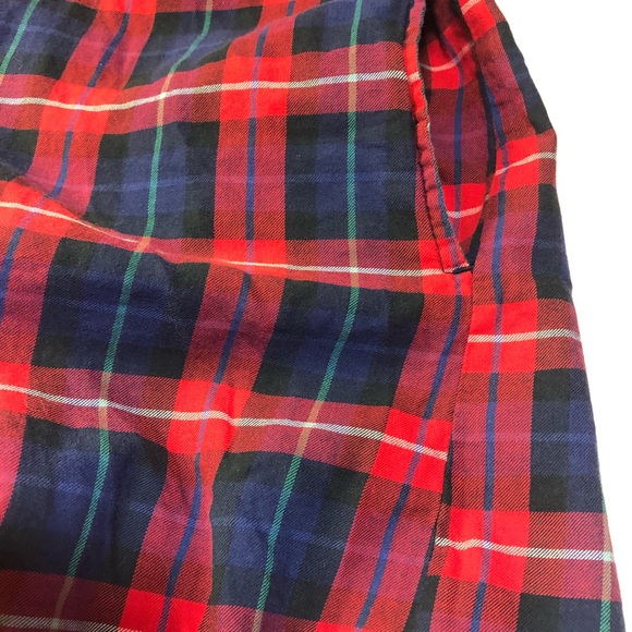 Tommy Hilfiger Plaid Long Shirt Dress with side pockets Ladies Medium - Picture 8 of 10